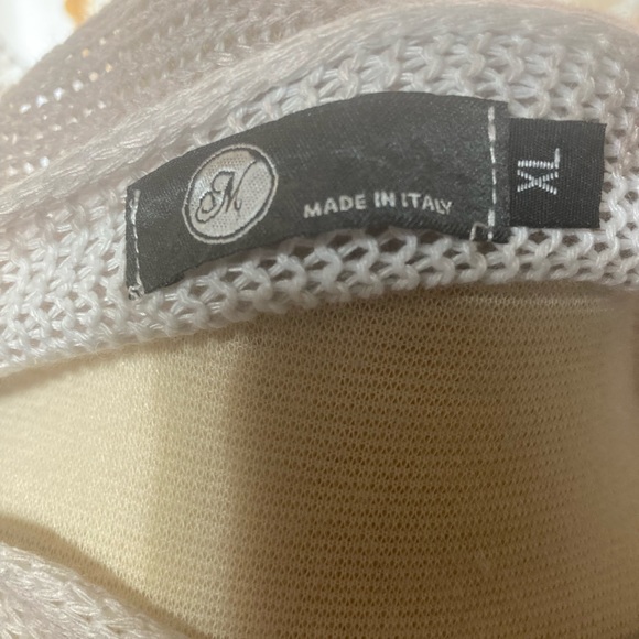 JM Made in Italy knitted top. Light floral pattern. Size XL. - Picture 4 of 6